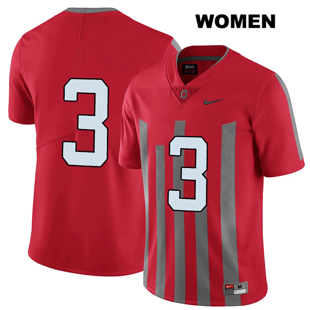 Quinn Ewers Ohio State Buckeyes Women's NCAA #3 No Name Elite Red College Stitched Football Jersey ZBA7856ZF